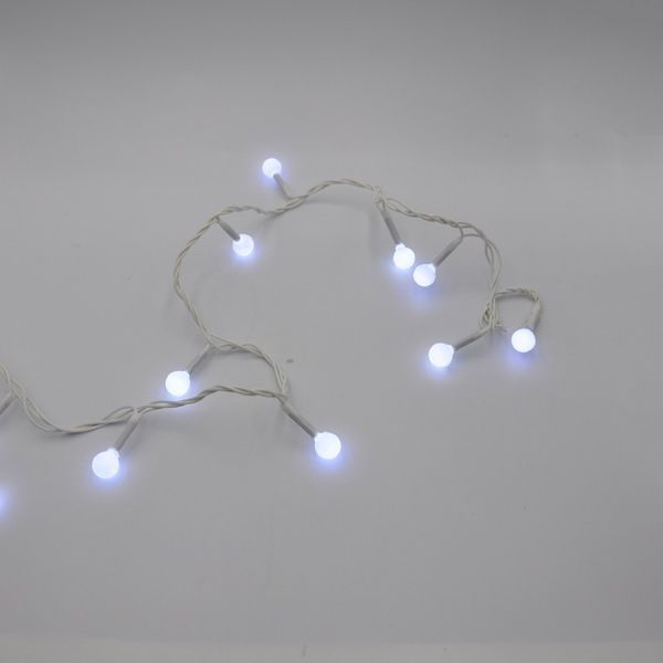 Гірлянда-нитка (String-Lights) 100W-6-1 внутрішня, з білим проводом, 7м (Колір: Білий) 22164 фото