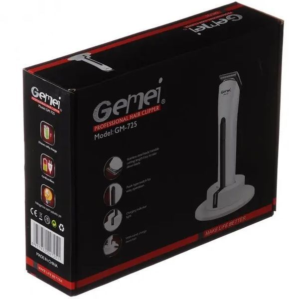 Машинка для стрижки волосся GEMEI GM-725 41499 фото