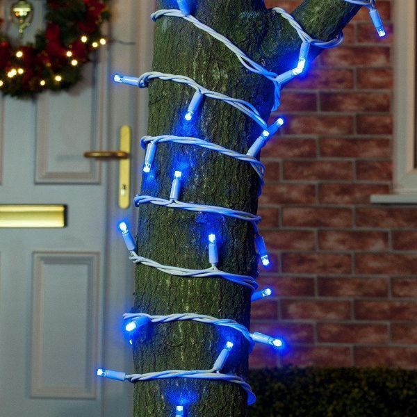 Гірлянда-нитка (String-Lights) зовнішня 100L 3.3, з білим дротом, 10м (Колір: Синій) 22165 фото