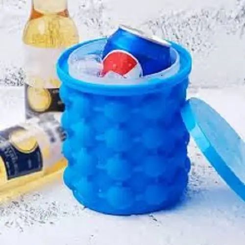 Форма відро для льоду Ice Cube Maker Genie для охолодження напоїв у пляшках 41301 фото