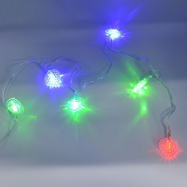 Гірлянда-нитка (String-Lights) 20Parts-3 внутрішня, з прозорим проводом, 3м (Різнокольорова) 22166 фото