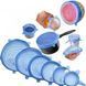 Силіконові кришки універсальні Super stretch silicone lids 6шт багаторазові кришки для зберігання 41253 фото 4