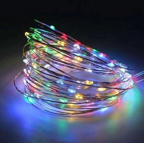 Гірлянда-роса (Copper Wire) 300M-2 внутрішня, з прозорим проводом, 3м (Різнокольорова) Кінський Хвіст 22123 фото