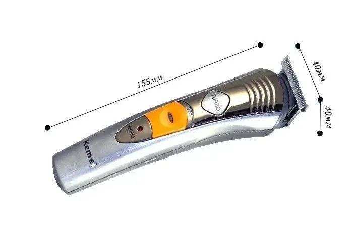 Машинка для стрижки волосся 7 в 1 Kemei KM-580A + триммер 41508 фото
