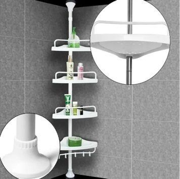 Кутова полиця для ванної кімнати Multi Corner Shelf, металева 41359 фото