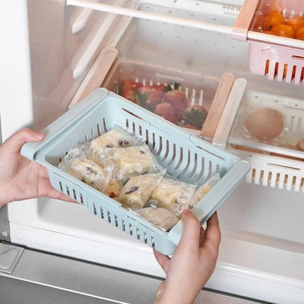 Органайзер на холодильник Strechable Hanging Storage Rack розтягується 41259 фото