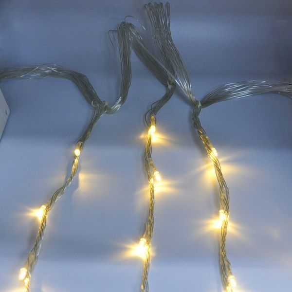 Гірлянда-водоспад (Curtain-Lights) Itrains 240WW-2 внутрішня, з прозорим проводом, 2м (Колір: Білий-теплий) 22124 фото