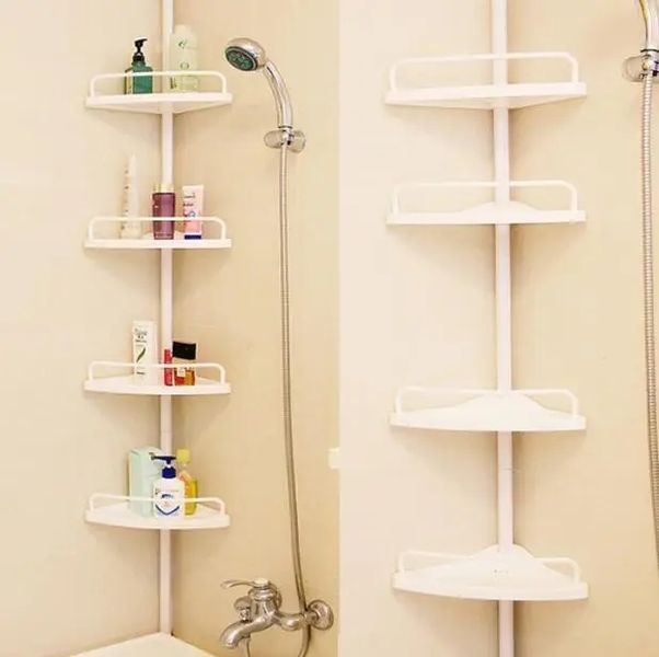 Кутова полиця для ванної кімнати Multi Corner Shelf, металева 41359 фото