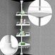 Кутова полиця для ванної кімнати Multi Corner Shelf, металева 41359 фото 1
