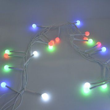 Гірлянда-нитка (String-Lights) 100M-9 внутрішня, з білим проводом, 3м (Різнокольорова) 22226 фото
