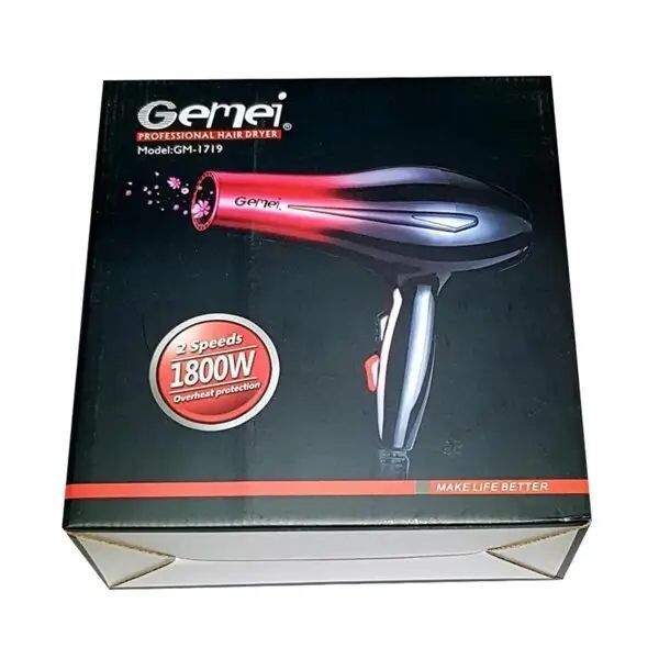 Фен для волосся Hair Dryer Gemei GM-1719 41412 фото