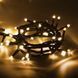 Гірлянда-нитка (String-Lights) 100WW-7 внутрішня, з чорним проводом, 7м (Колір: Білий-теплий) 22177 фото 3