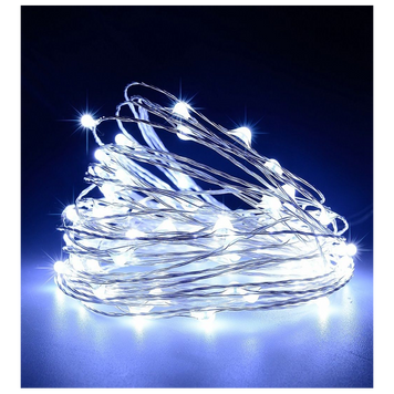 Гірлянда-роса (Copper Wire) 200W-4 внутрішня, з прозорим дротом, 20м (Колір: Білий) 22128 фото