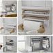 Кухонний диспенсер для плівки, фольги та рушників Kitchen Roll Triple Paper dispenser, тримач для рушників 41363 фото 3