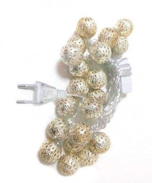 Гірлянда-нитка (String-Lights) 20Metal-WW внутрішня, з прозорим проводом, 3м (Білий-теплий) 22231 фото