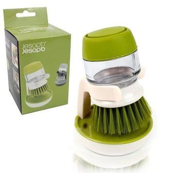 Щітка для миття посуду з дозатором для миючого засобу Soap Brush 41366 фото