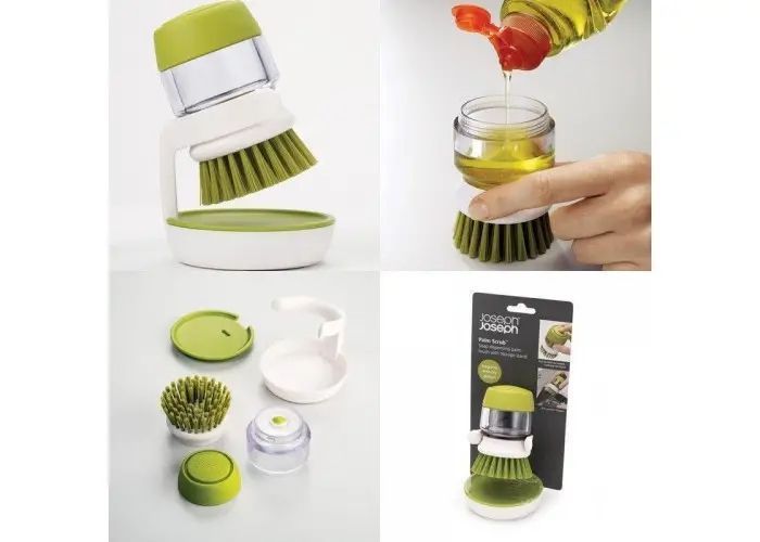 Щітка для миття посуду з дозатором для миючого засобу Soap Brush 41366 фото