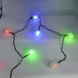 Гірлянда-нитка (String-Lights) 40Plastic-1 внутрішня, з чорним дротом, 5м (Різнокольорова) 22183 фото 3