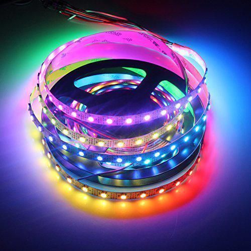 Гірлянда-стрічка (Rope-Lights) 5050-RGB комплект зовнішня, з прозорим дротом, 5м (Різнокольорова) 22134 фото