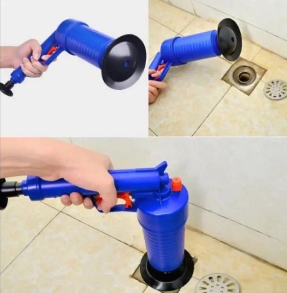 Toilet dredge GUN BLUE очищувач каналізації високого тиску Плунжер для раковини високого тиску 41370 фото