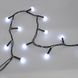 Гірлянда-нитка (String-Lights) 200W-6-2 внутрішня, з чорним дротом, 10м (Колір: Білий) 22135 фото 3