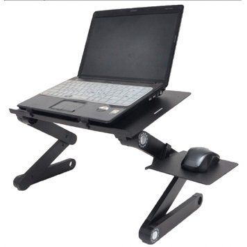 Столик для ноутбука Laptop Table T8, підставка для ноутбука з кулером на ліжко, диван, стіл DP-13682 фото