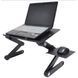 Столик для ноутбука Laptop Table T8, підставка для ноутбука з кулером на ліжко, диван, стіл DP-13682 фото 1