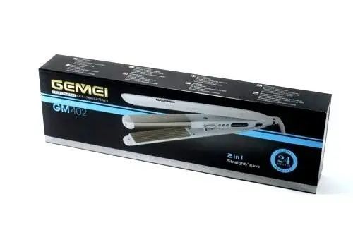 Професійна праска, гофре для волосся 2 в 1 Gemei GM-402 41429 фото