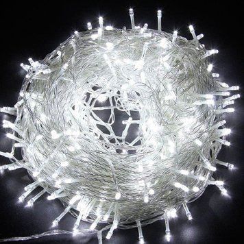 Гірлянда-нитка (String-Lights) 200W-1 внутрішня, з прозорим проводом, 10м (Білий) 22246 фото
