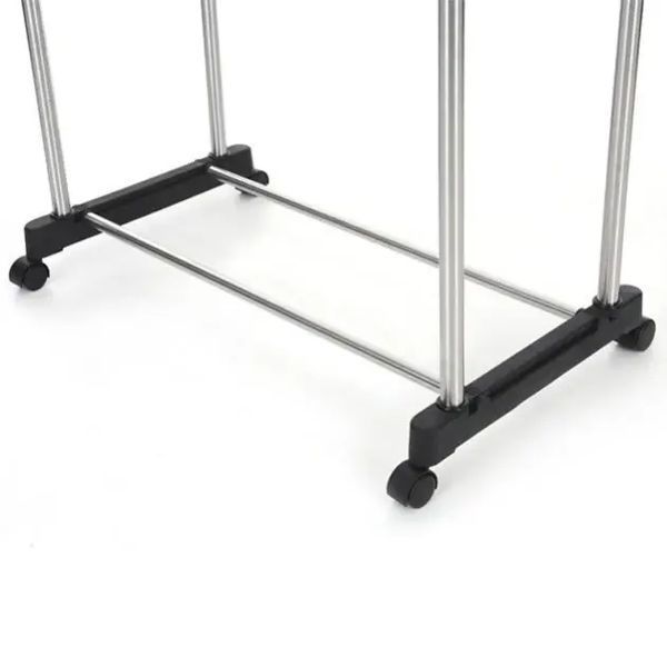 Телескопічна стійка для одягу - Double Pole Clothes Horse 41332 фото