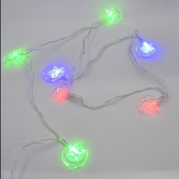 Гірлянда-нитка (String-Lights) 20Parts-2 внутрішня, з прозорим проводом, 3м (Різнокольорова) 22148 фото
