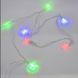 Гірлянда-нитка (String-Lights) 20Parts-2 внутрішня, з прозорим проводом, 3м (Різнокольорова) 22148 фото 3