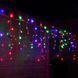 Гірлянда-бахрома (Icecle-Lights) 120 Short curtain-M-2 зовнішня, з чорним дротом, 5м (Різнокольорова) 22150 фото 1