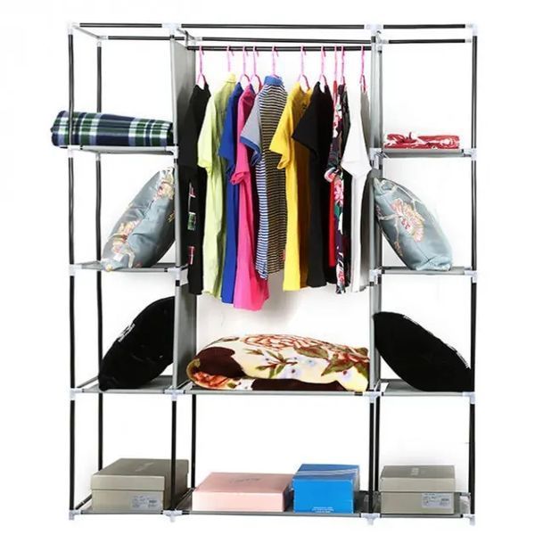 Портативна тканинна шафа органайзер Storage Wardrobe на 3 секції 88130 41336 фото