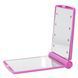Дзеркало косметичне Travel Mirror Pink з LED підсвічуванням на 8 світлодіодів 41536 фото 1