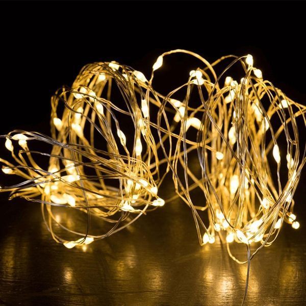 Гірлянда-роса (Copper Wire) 200WW-4 внутрішня, з прозорим проводом, 20м (Колір: Білий-теплий) 22209 фото