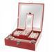 Скринька для прикрас Lombardi 25.5 х 25.5 х 9 см (JSB/01130/03/red) червона 41396 фото 5